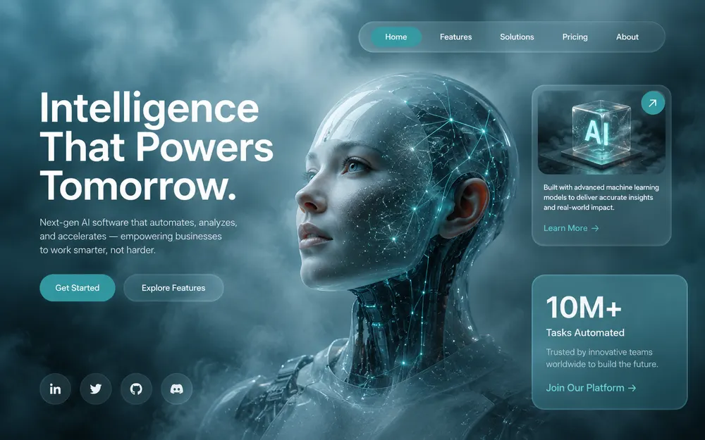 Intellix website (desktop) by Scribo Solution