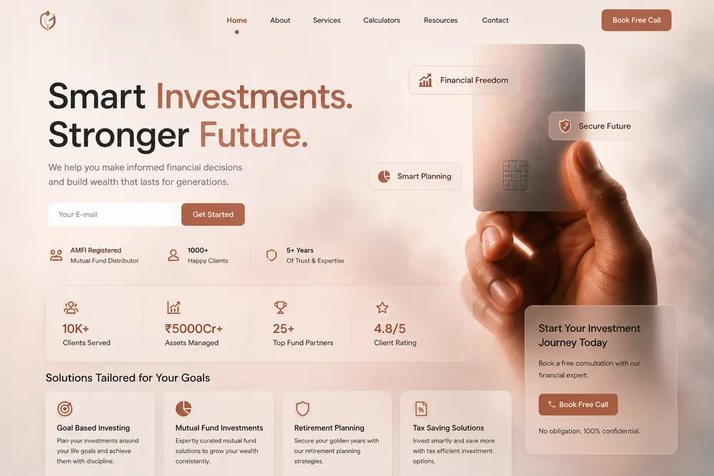 Investo website (desktop) by Scribo Solution