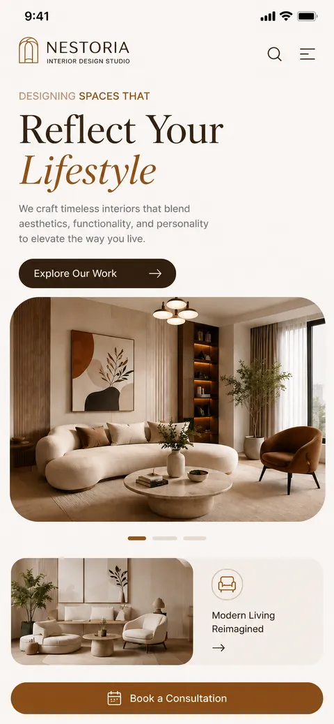 Nestoria website (mobile)